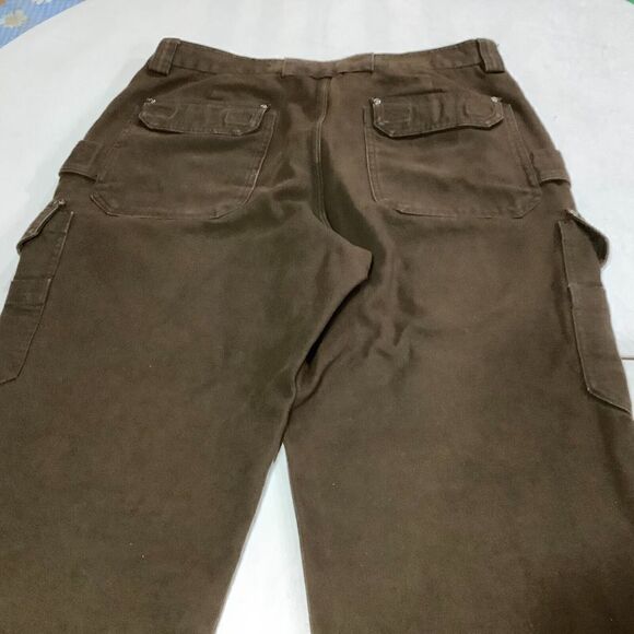 Duluth Trading Co Cargo Canvas Work Pants Brown Size 38x30 - Picture 6 of 9